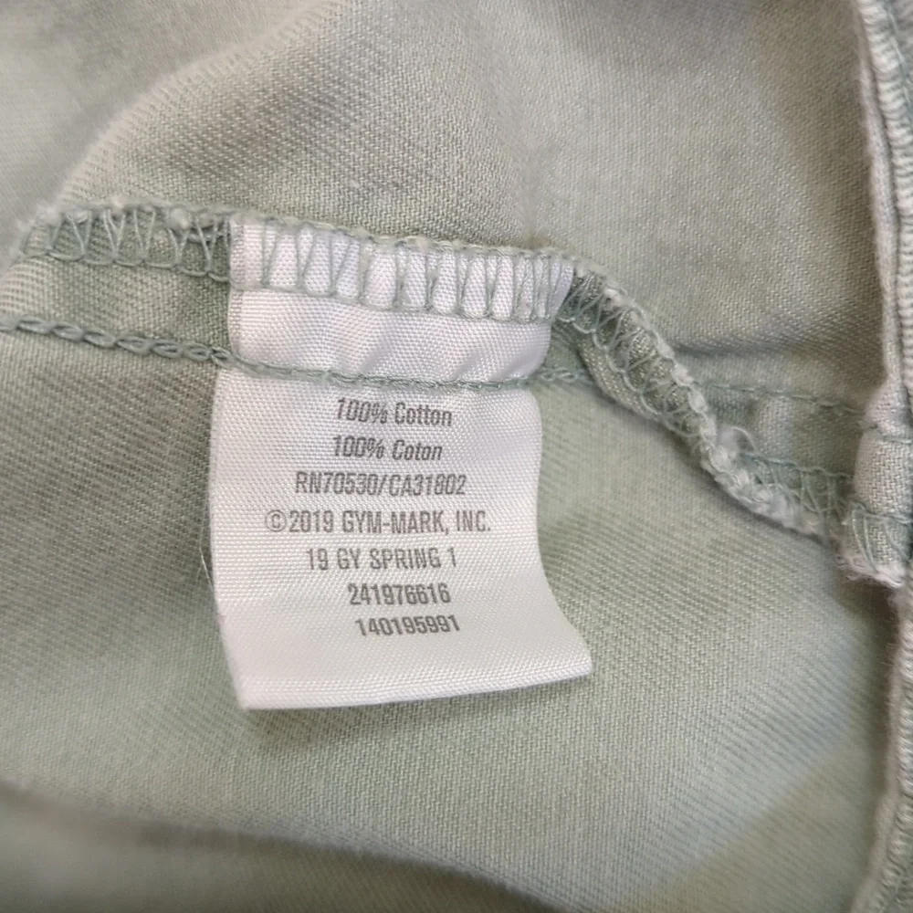 Gymboree Green Cotton Peplum Utility Jacket Size Large 10-12